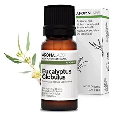 Imagen de BIO Aceite Esencial EUCALIPTO BLANCO 10mL 100% Puro, Natural, Quimiotipado y Certificado AB AROMA LABS (Marca Francesa)