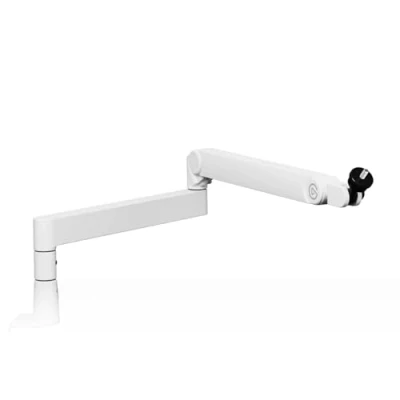 Imagen de Elgato Wave Mic Arm Pro White Brazo de Perfil Bajo Giratorio 360/Suspensión Gas para Micrófono, Compatible con micros Shure SM7B/HyperX/Rode/Blue Yeti y más, Broadcasting/Podcasting