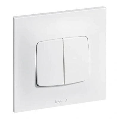 Imagen de Legrand leg91326 Neptune Interruptor doble (1380 W, 230 V), color blanco