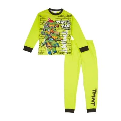 Imagen de Teenage Mutant Ninja Turtles pijama para niños, TMNT pijamas de algodón regalos Tortugas Ninja, verde, 6 7 Years