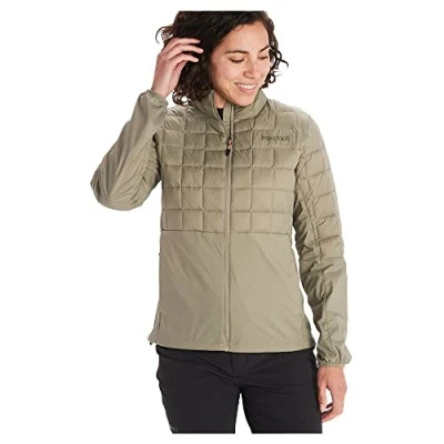 Imagen de Marmot Wm&#039;s Echo Featherless Hybrid, chaqueta de senderismo con aislamiento, funcional repelente al agua, acolchada forro, a prueba viento, Mujer, Vetiver, M
