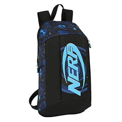 Imagen de Safta NERF Boost Mini Mochila para Uso Diario, Ideal Niños de Diferentes Edades, Cómoda y Versátil, Calidad Resistencia, 22x10x39 cm, Color Negro