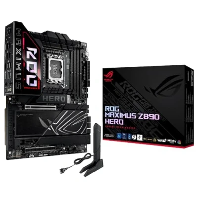 Imagen de ASUS ROG Maximus Z890 Hero Placa Base ATX, 22+1+2+2 etapas de Potencia, DDR5, PCIe 5.0 Compatible con GPU última generación, Seis M.2, WiFi 7, overclocking AI, Q Release Slim