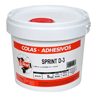 Imagen de Rayt 414 23 Cola blanca Sprint D3 resistente a la humedad apta para exteriores, 5kg