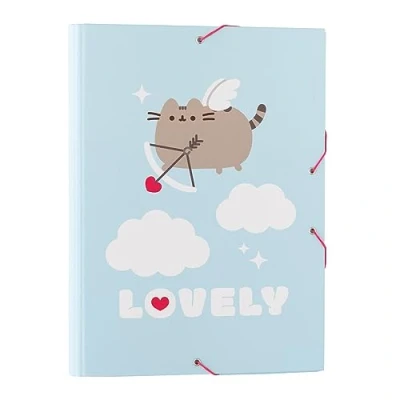 Imagen de Grupo Erik Carpeta solapas premium Pusheen Purfect love A4 clasificadora escolar/Carpeta portafolios cartón gomas Vuelta al cole material escolar