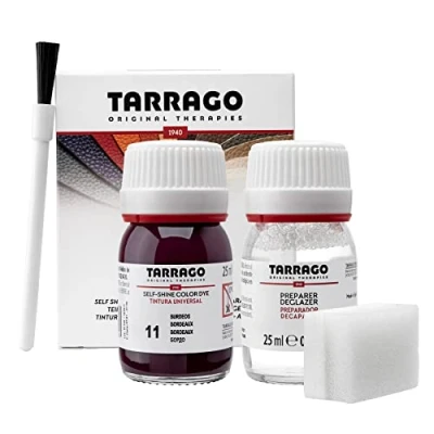 Imagen de Tarrago Self Shine Color Dye 25 ml Tintura Autobrillante para Zapatos y Accesorios Cubre Rozaduras Desgastes del Calzado Cuidado Repara Tiñe Burdeos