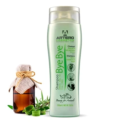 Imagen de Artero Champú Bye Bye. para Perros, con Arbol del Té. Efecto Anti picores y calmante. (250 ml)