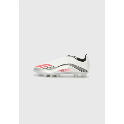 Imagen de adidas Performance F50 Messi Unisex Botas de fútbol con tacos White/lucid red/silvercoloured para niños, Talla: 35.5, red/silver coloured