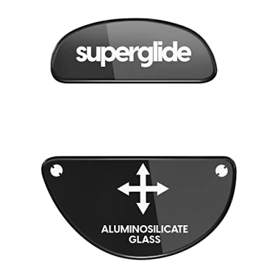 Imagen de Pulsar Gaming Gears Superglide Patines de ratón más rápidos y suaves fabricados con vidrio ultra fuerte, suela súper rápida, suave duradera para la serie Zowie EC [negro]