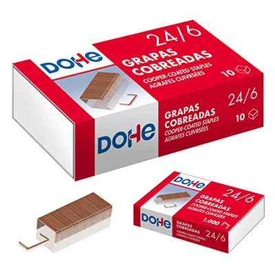 Imagen de Dohe Grapas 24/6 Cobreadas (1000 uds.) Material de oficina