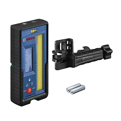 Imagen de Bosch Professional 0601069L00 Receptor láser LR 45, soporte RB 2 pilas AA, alcance: hasta un radio de 300 m, color rojo y verde