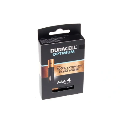 Imagen de Duracell pilas alcalinas optimium aaa / mn2400 lr03 blister 4 uds. 12743