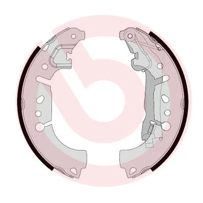 Imagen de BREMBO S 23 580 Zapatas de freno 228 42 con palanca mano FIAT: Tipo Berlina, Fiorino III Furgón / Familiar, MPV