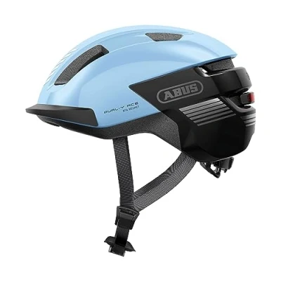 Imagen de ABUS casco de bicicleta Purl y ACE con luz LED apto para e bikes S pedelecs seguridad NTA moda adultos adolescentes azul claro, talla