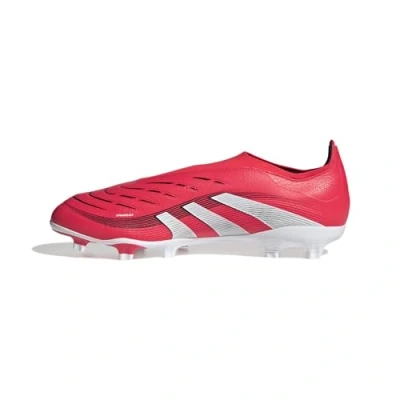 Imagen de adidas Predator League Laceless Firm Multi Ground Football Boot, Botas de fútbol Unisex Adulto, Lucid Red/Cloud White/Core Black, 46 EU