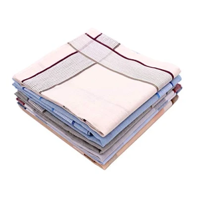Imagen de Transino Pañuelos Hombre 6 Pcs Pañuelo Algodon de Tela 40x40 cm Panuelos Bolsillo Regalo para Hombres (Set 1)