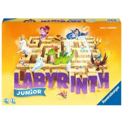 Imagen de Ravensburger D/F/I Laberinto Labyrinth Junior Juegos de Mesa Familiares The Moving Maze para niños a Partir 4 años, Multicolor, 33,5 x 23,1 5,5 cm (20847)