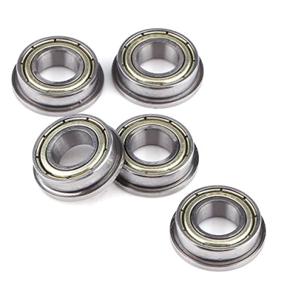 Imagen de 10 Unids F688ZZ 8X16X5mm Rodamientos De Bolas Rodamiento Miniatura Blindado Doble Acero Con Bridas Metal Para Proyectos Varilla/Eje 8mm Equipamiento Mecánico
