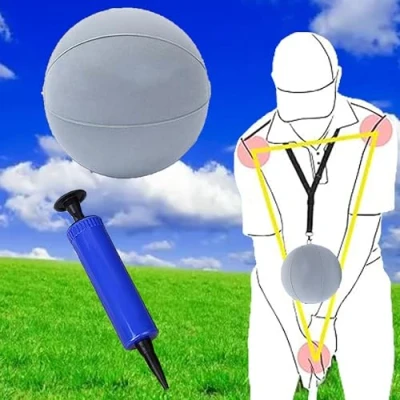 Imagen de FGXY Pelota Inteligente De Golf, Golf Smart Impact Ball Swing, Accesorio Entrenamiento Ajustable, Inflable, Ayuda Columpio,Gris
