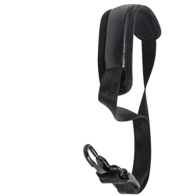 Imagen de Correa de saxofón con gancho metal y acolchado suave para cuello ajustable en saxofones alto, tenor soprano.