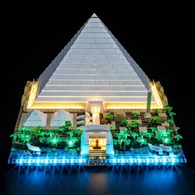 Imagen de YEABRICKS Kit de Luces LED para Lego 21058 Architecture Great Pyramid of Giza Modelo Bloques Construcción (Juego NO Incluido)