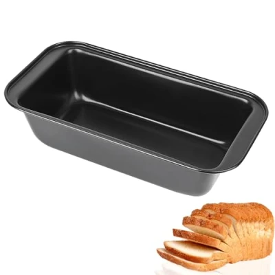Imagen de Molde para Pan, Plumcake, Rectangular Antiadherente Pan de Acero Al Carbono, Horno, Reposteria,Molde Pan,Adecuada Hornear Diversos Tipos