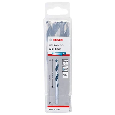 Imagen de Bosch Professional 10 brocas helicoidales HSS PointTeQ, para metal, 9.4 x 81 125 mm, accesorio de taladro