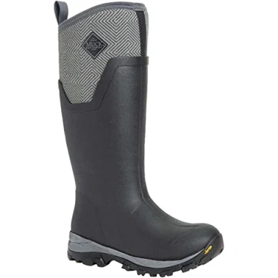Imagen de Muck Boots Ágata Alta Arctic Ice, Botas de Lluvia Mujer, Negro Gris Geométrico, 37 EU