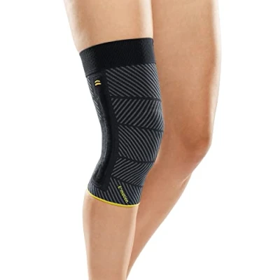 Imagen de medi Genumedi E+Motion 3.0 Rodillera deportiva con 3D pelotte de cuarzo silicona, tamaño: IV, cinta adhesiva ajuste perfecto, fácil poner, a medida, antiolores y termorregulador