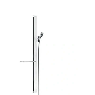 Imagen de hansgrohe Unica barra de ducha E 90 cm con flexo blanco/cromo