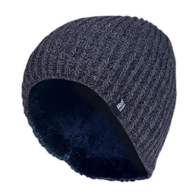 Imagen de HEAT HOLDERS Hombre Invierno Termico Tricot Caliente Gorro con Forro Polar (One Size, Navy (Halden))
