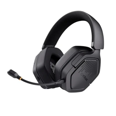 Imagen de Trust GXT 1493 Ravox Cascos Gaming Inalámbricos Bluetooth + 2.4GHz PS5 PS4 PC Switch Xbox Mobile, Altavoces 50mm, Batería de 70 Horas, Baja Latencia, Auriculares Over Ear, Negro