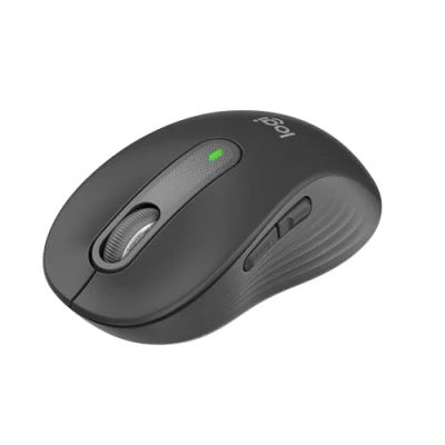 Imagen de Ratón inalámbrico Logitech M650 Signature, Clics silenciosos, Botones personalizables, Bluetooth USB, Multisistema, Pilas 2 años, Negro