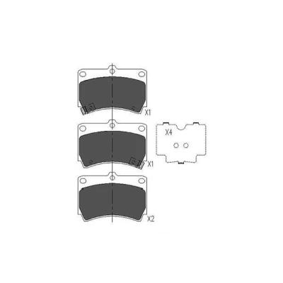 Imagen de KAVO PARTS KBP 4501 Juego de pastillas freno con avisador acústico desgaste MAZDA: FAMILIA 4, Demio Wagon, 323 C IV Hatchback