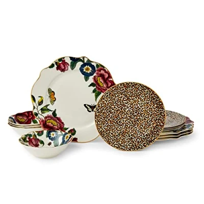 Imagen de Spode Creatures of Curiosity Vajilla de porcelana fina (12 piezas, oro 22 quilates)