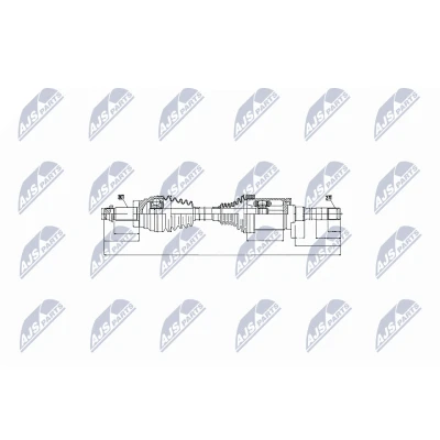 Imagen de NTY NPW BM 016 Árbol de transmisión BMW: X5, X6
