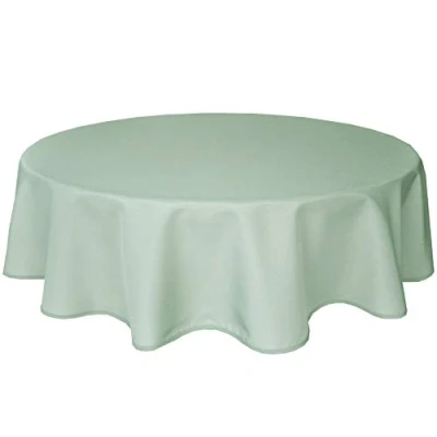 Imagen de Home Direct Mantel 100% poliéster, Redondo 180cm Verde Salvia