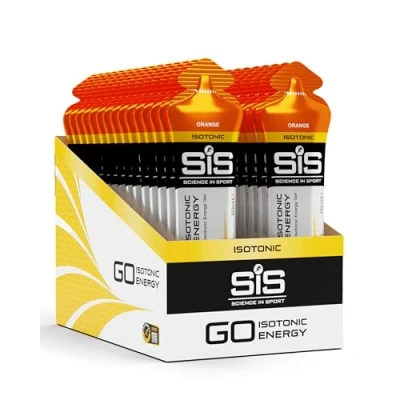 Imagen de Science in Sport GO Gel Energético Isotónico 35 x 60ml Naranja, Vegano Formulación isotónica con 22g de carbohidratos, Buen proveedor energía, Alternativa óptima a las bebidas isotónicas