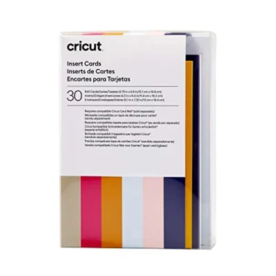 Imagen de Cricut inserción Sensei 12,1 cm x 16,8 (tamaño Paquete de 30 para Uso con Alfombrilla Tarjetas 2 2, 12.1cm 16.8cm Size R40), Talla única