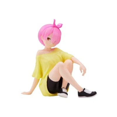 Imagen de Banpresto BP18590 Figura de Acción Ram Training Style Re: Zero Starting Life In Another World Relax Time 14 cm, Multicolor