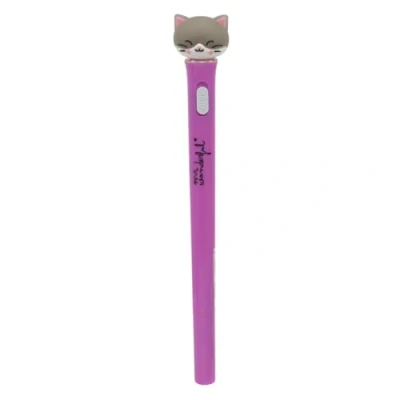 Imagen de Mr. Wonderful Boli con luz gato Bolígrafo un divertido Contiene 3 pilas AG13 Color de la tinta: negro
