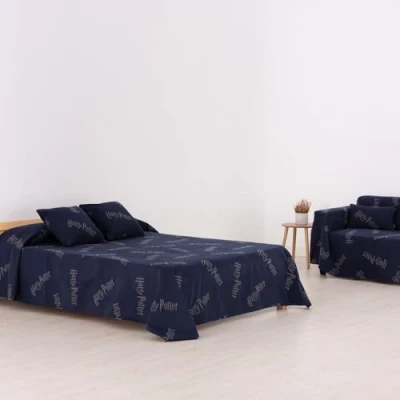 Imagen de BELUM Manta Plaid Harry Potter Extrasuave Tamaño: 180x270 Tejido: 60% algodón 40% poliéster Modelo: Ravenclaw Características: Antihumedad, Hipoalergénico, Anti ácaros e higiénico