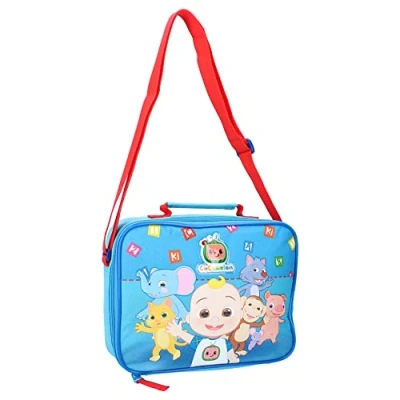 Imagen de Cocomelon Bolsa de almuerzo reutilizable con aislamiento y asa roja para niños