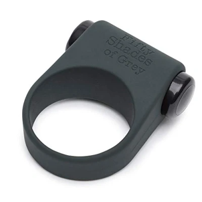 Imagen de Vibrador Anillo sientelo color negro y de silicona 50SombrasdeGrey