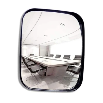 Imagen de HUOCAI espejo de tráfico gran angular seguridad convexo para familia, garaje, hospital, estacionamiento, vial, punto único, interior y exterior, 16 x 19 cm (20 24 cm)