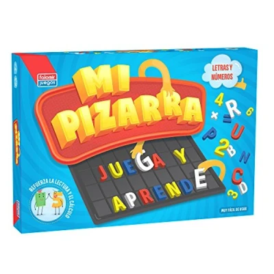 Imagen de Falomir Buchstaben Pizarra Letras y números. Juego de Mesa. Educativo, Color, 39 x 26 cm (24009)