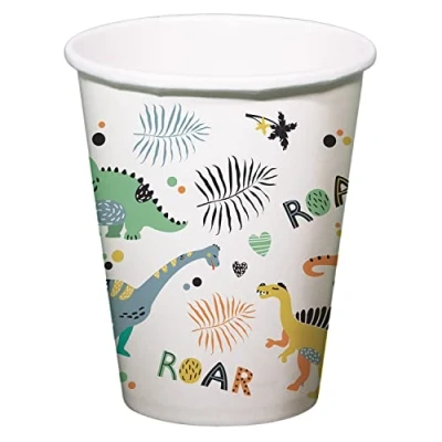Imagen de Folat Tazas Dino Roars 250ml 6 piezas, multicolor (68344)