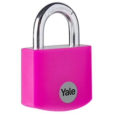 Imagen de Yale YE3B/32/116/1/P Candado de Aluminio, Rosa, 32 mm