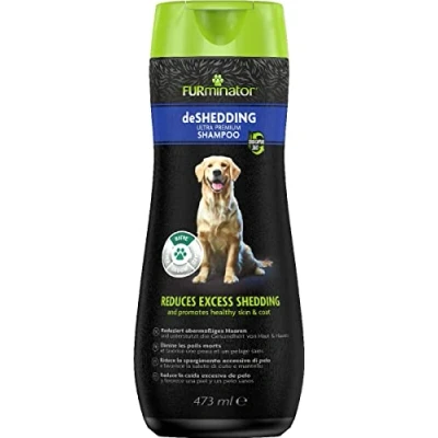Imagen de FURminator Champú Ultra Premium deShedding para perros, elimina el pelo muerto eficazmente, 473ml