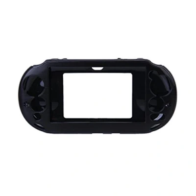 Imagen de OSTENT Funda Protectora de Piel Aluminio Metalizada Colorida Compatible con Sony PS Vita PSV PCH 2000 Color Negro